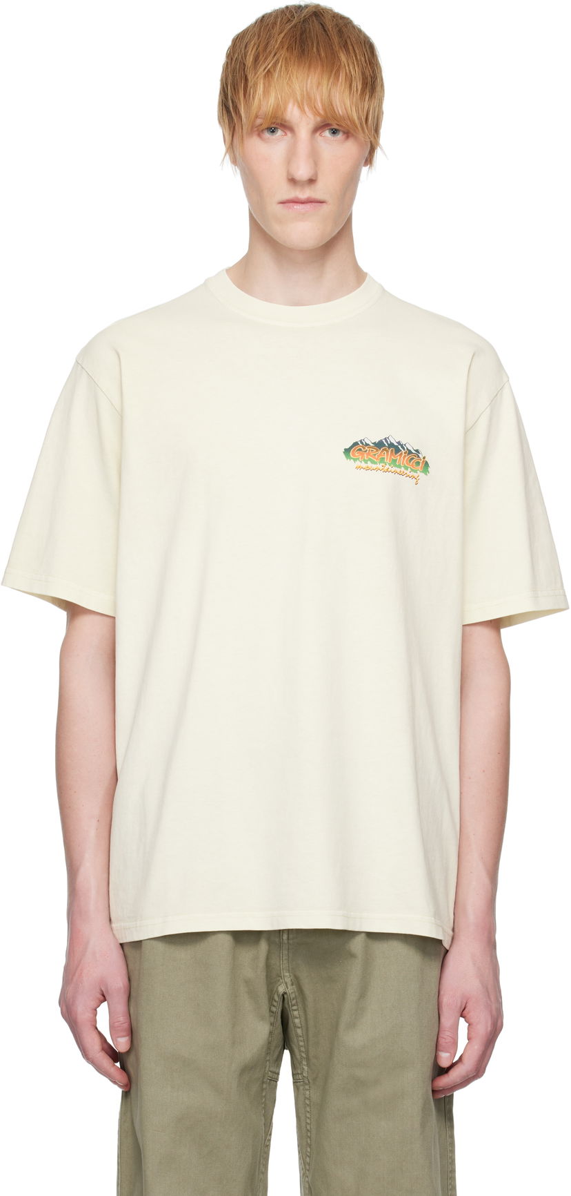 T-paita GRAMICCI Gramicci Mountaineering T-Shirt Beige | G5SU-T168