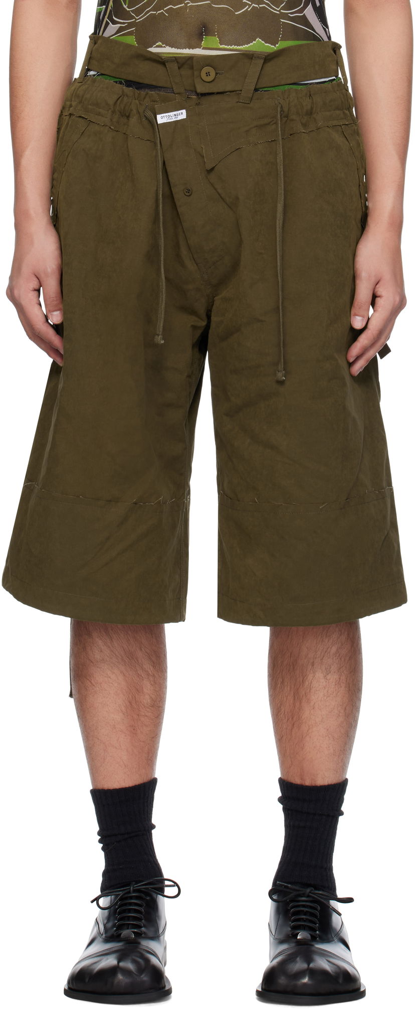 Shortsit Ottolinger Ottolinger Baggy Cargo Shorts Vihreä | 106-200406-01