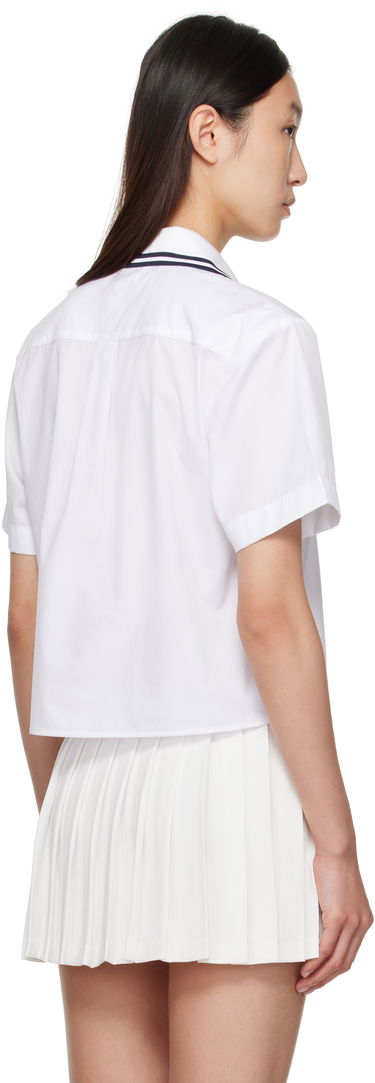 Paita Sporty & Rich Sporty & Rich 'SRC' Sailor Cropped Shirt Valkoinen | SI023602302WH01, 2