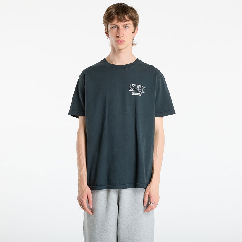T-paita OBEY OBEY Persistent Movement T-Shirt Musta | 167924207-PTB