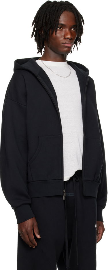 Huppari Fear of God ESSENTIALS Classic Full Zip-Up Hoodie Musta | 192AS254780F, 1