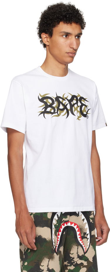 T-paita BAPE Trial Camo 'BAPE' Logo T-Shirt Valkoinen | 001TEL301037M, 1