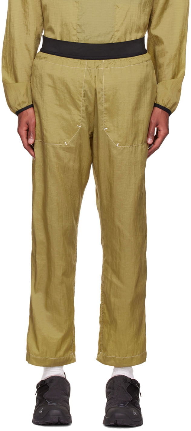 Housut Ranra Nylon Relaxed-Fit Trousers Vihreä | AMSS22PA102621030103