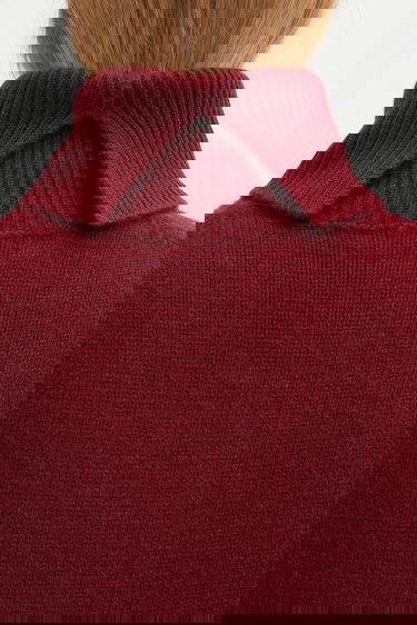 Villapaita Anine Bing Idra Wool Turtleneck Sweater Burgundia | A.09.11270, 3