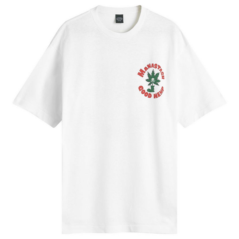 T-paita Manastash Hemp T-Shirt White Large Valkoinen | 7924234001-030