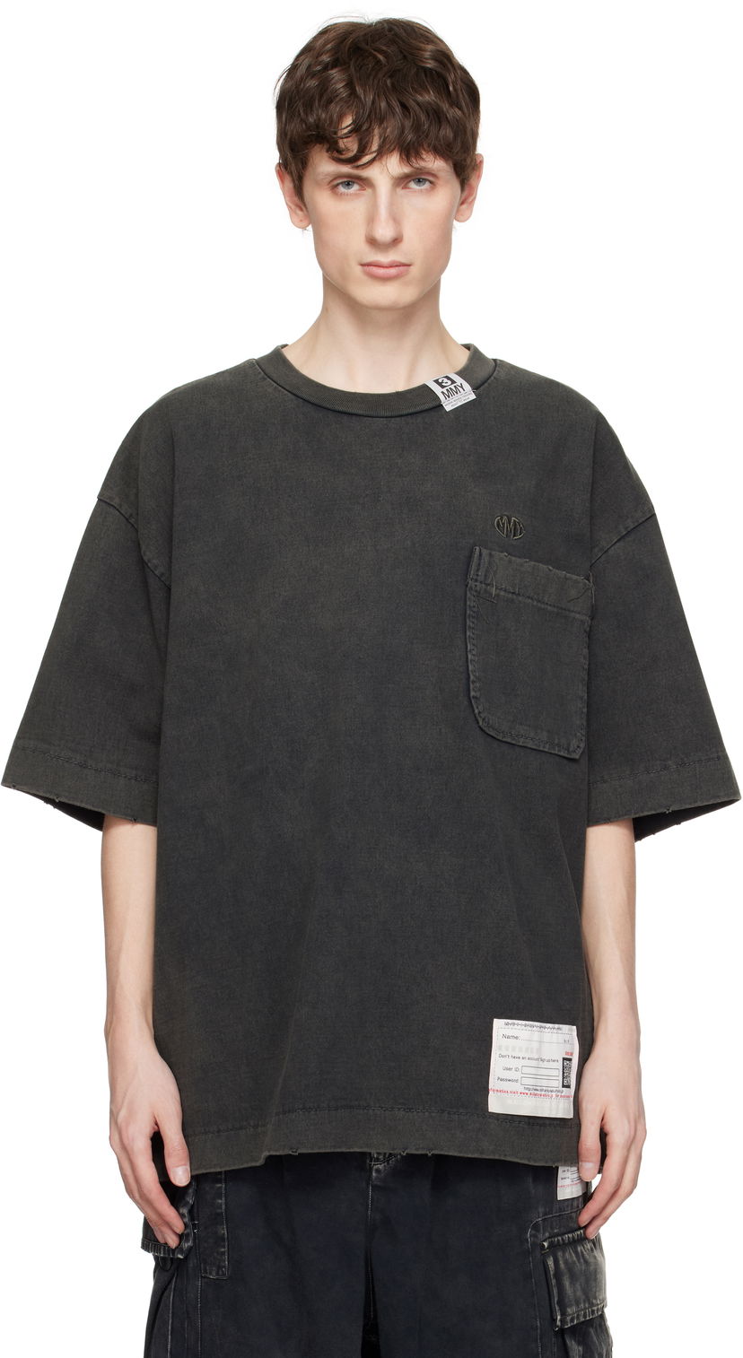 T-paita Maison MIHARA YASUHIRO MIHARA YASUHIRO Amateur Sewn Like T-Shirt Musta | A14TS601