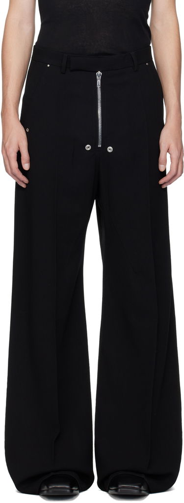 Housut Rick Owens Concordians Tailored Wide Belas Trousers Musta | RU02E1354 WA, 0