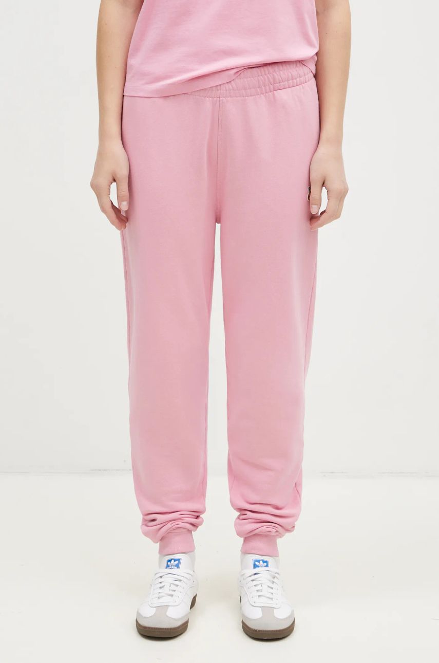 Verryttelyhousut MAISON KITSUNÉ Fox Head Patch Sweatpants Vaaleanpunainen | MW01109KM0001, 0