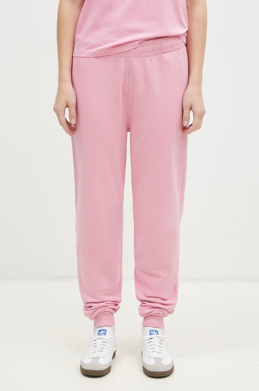 Verryttelyhousut MAISON KITSUNÉ Fox Head Patch Sweatpants Vaaleanpunainen | MW01109KM0001