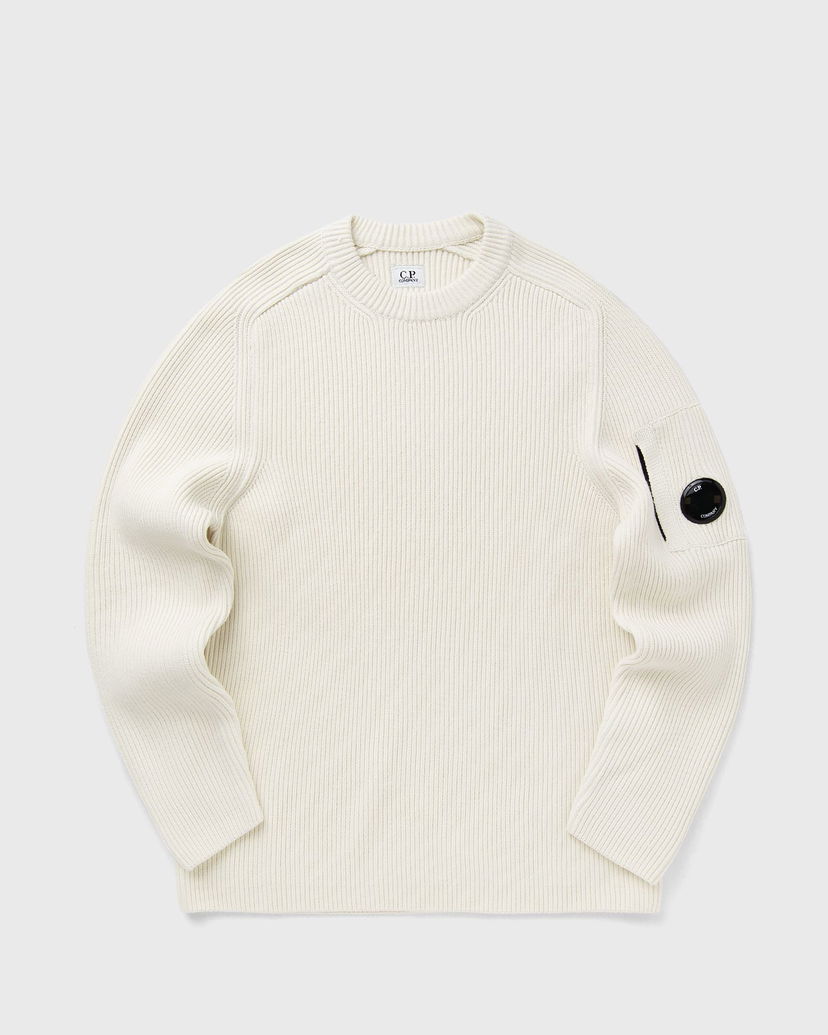 Villapaita C.P. Company C.P. Company Crew Neck Knit Sweater Valkoinen | 19CMKN015A006608A-103