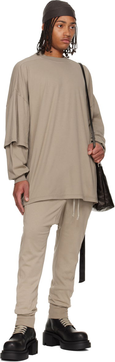 Huppari Rick Owens Concordians Tommy Hustler Layered Sleeve Oversized Sweatshirt Beige | DU02E7266 JDB, 3