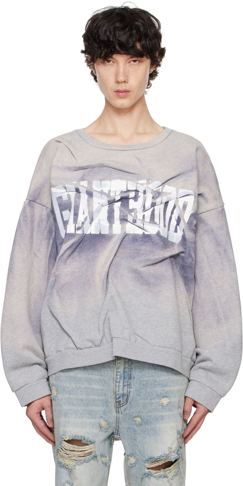 Huppari Who Decides War Gianthood Pullover Sweatshirt Harmaa | 1110150030FW24