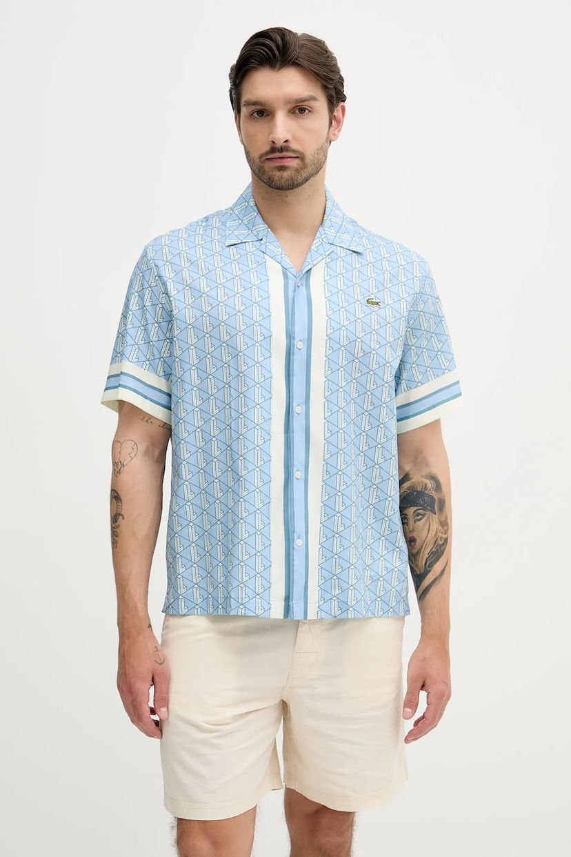 Paita Lacoste Lacoste Relaxed Fit Shirt Sininen | CH9094