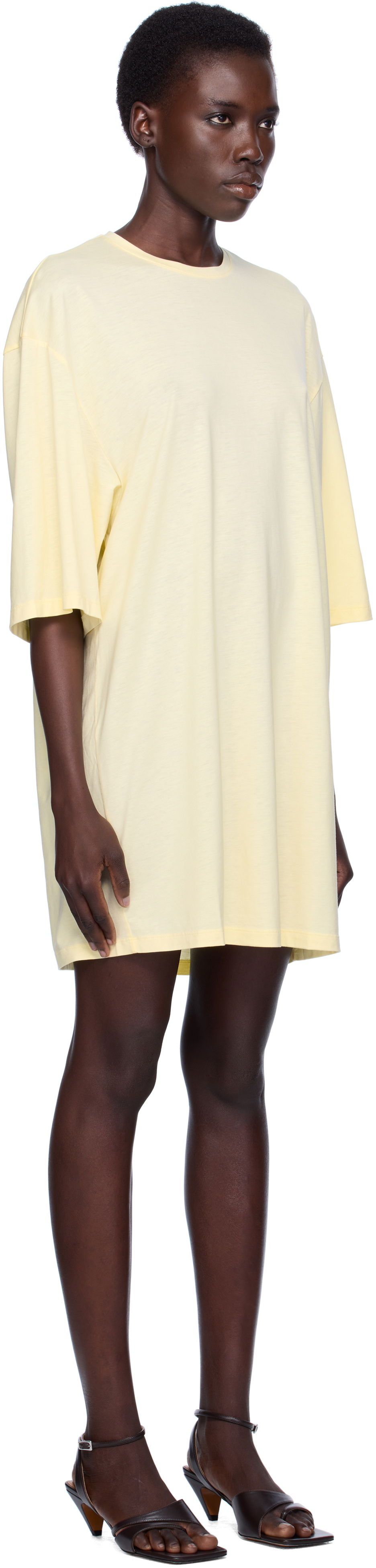 Mekko TOTEME TOTEME Relaxed Tee Minidress Keltainen | 253-WRT0594-FB0419, 1