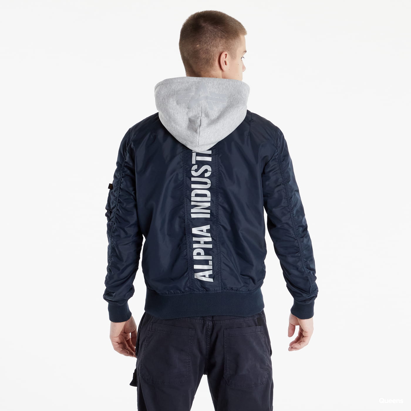 Bomber-takki Alpha Industries Bomber MA-1 TT Hood BP Rep. Sininen | 106103-07, 1