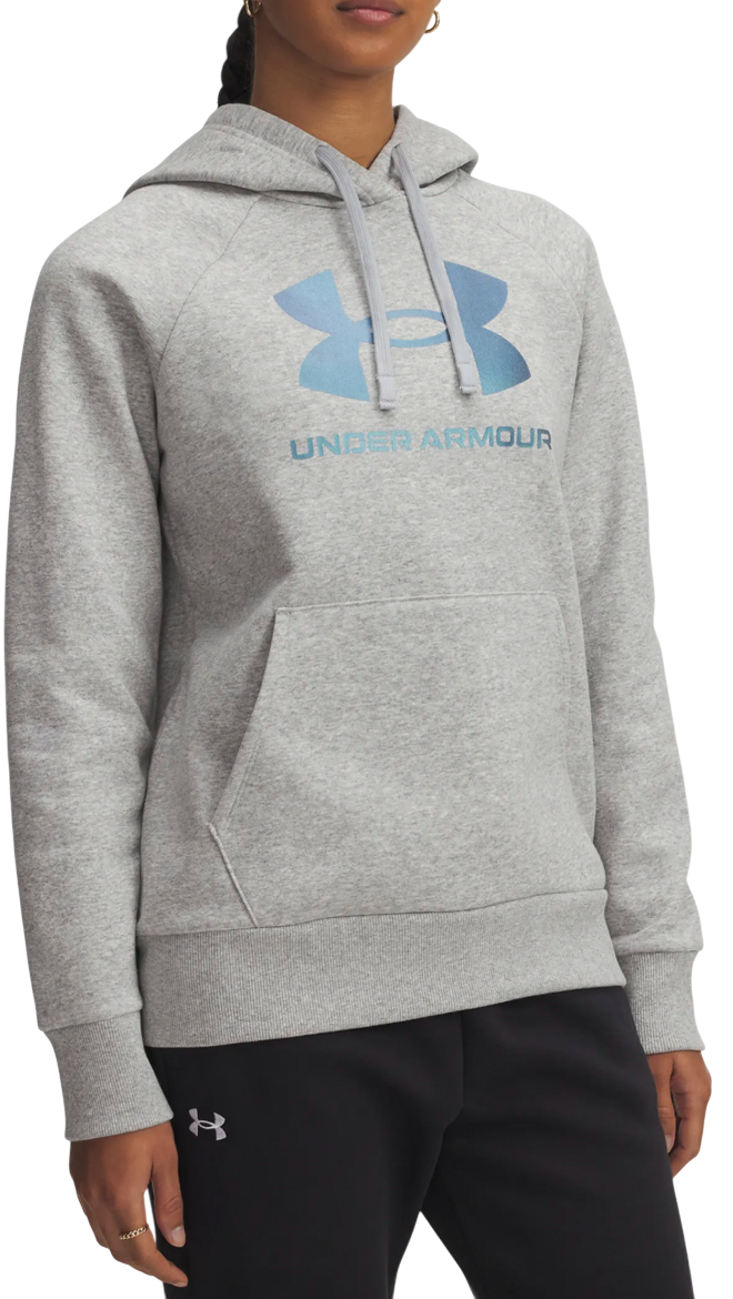 Huppari Under Armour Rival Fleece Shimmer Hoodie Harmaa | 6003710-011