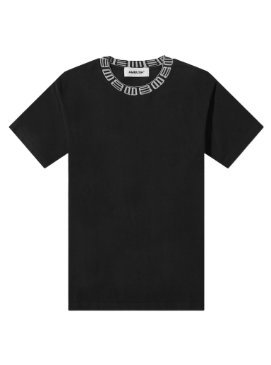 T-paita Ambush Monogram Ribbed Collar Tee Musta | BMAA012S22JER0011010