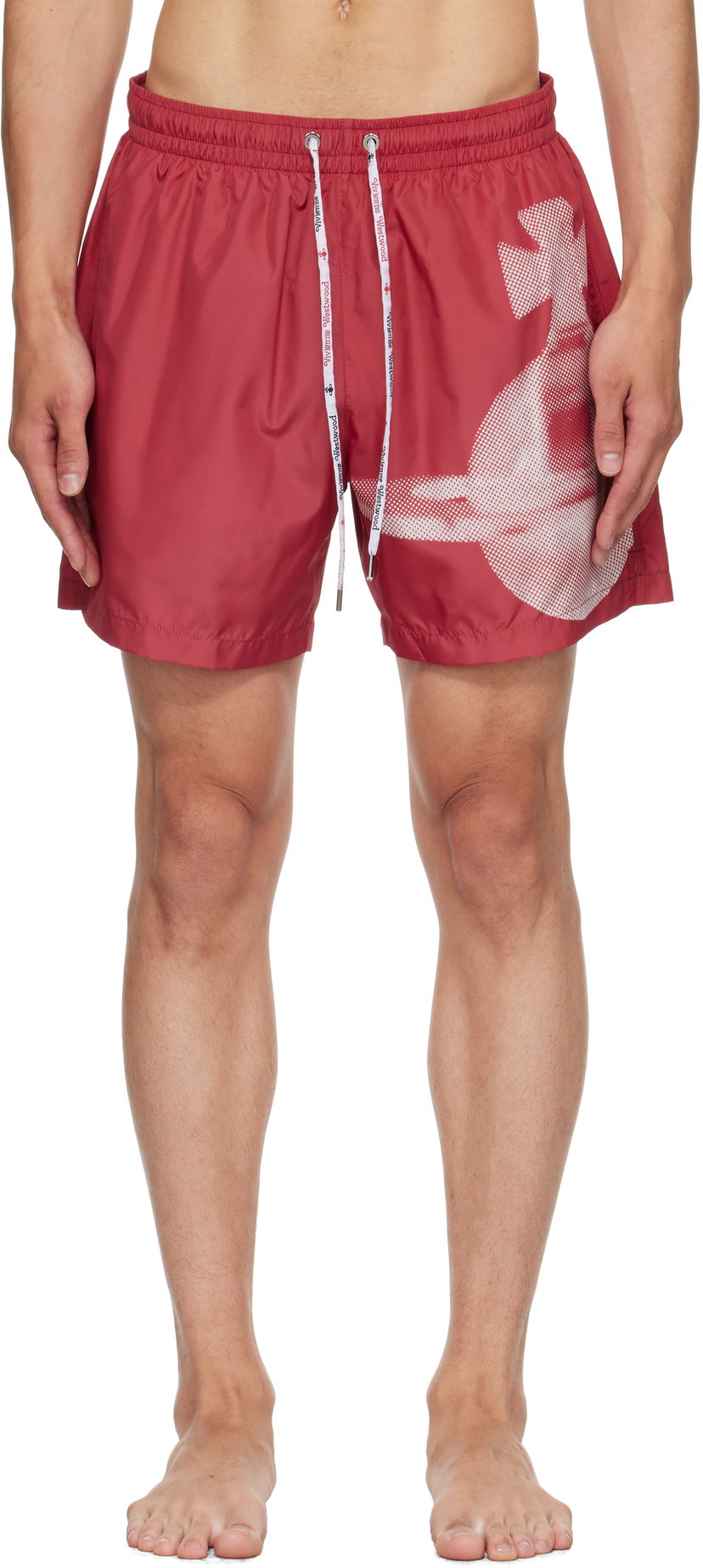 Uimapuvut Vivienne Westwood Vivienne Westwood Pixel Orb Surf Boxer Swim Shorts Punainen | 81010003-W015L-