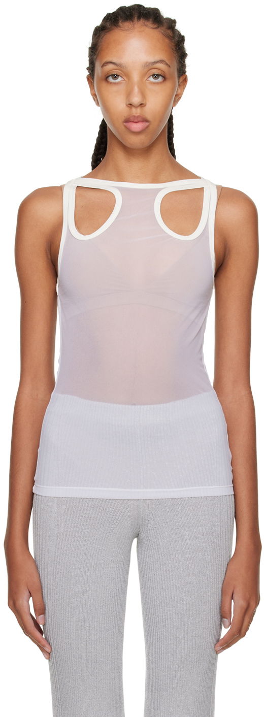 Tankkitoppi Dion Lee Shift Loop Tank Top Valkoinen | C3084F22
