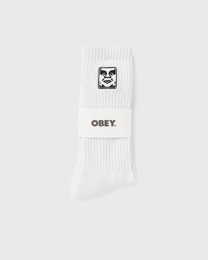 Sukat OBEY Obey Icon Face Socks Valkoinen | 100260193-WHT