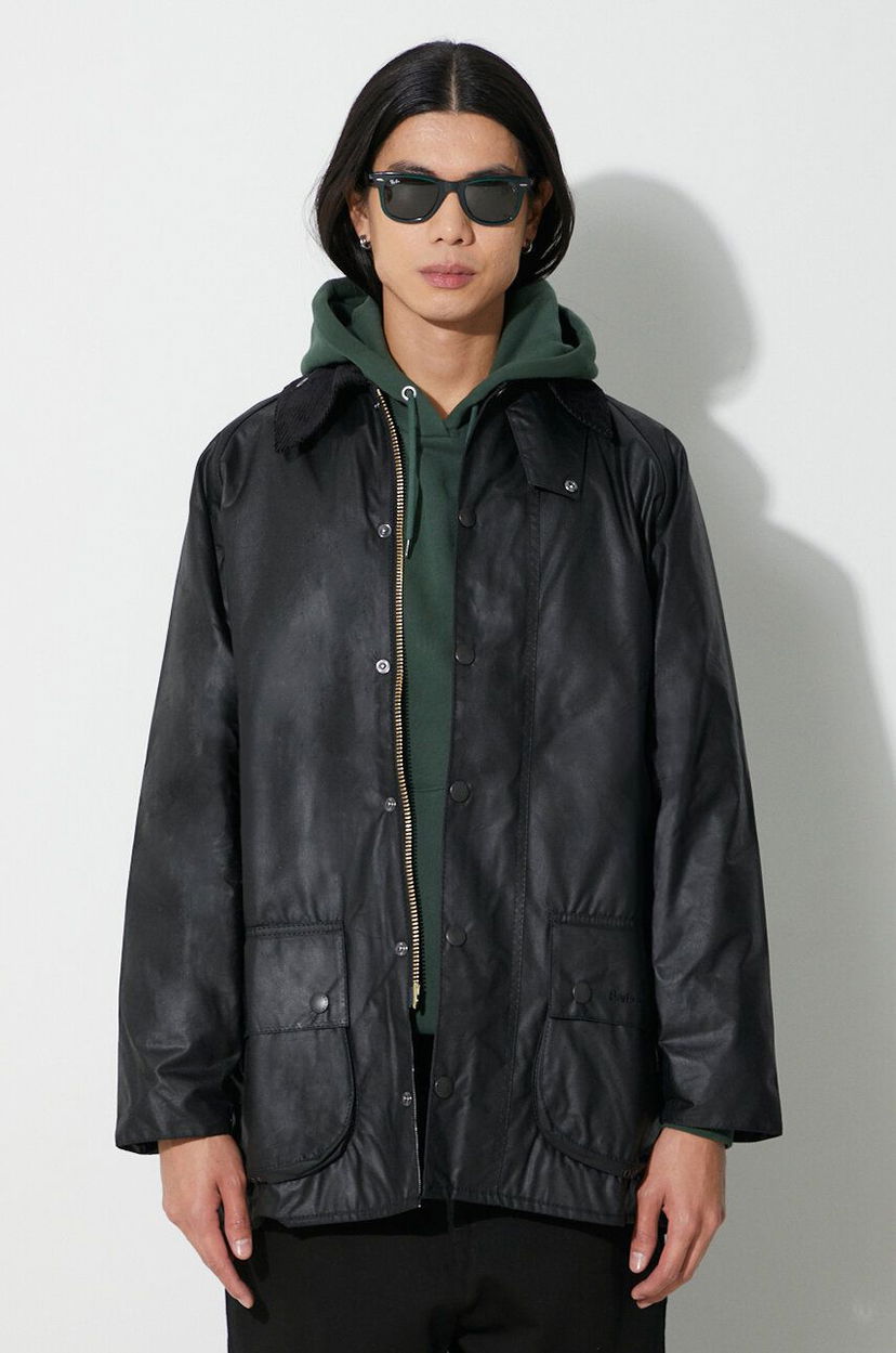 Sadetakki Barbour Beaufort Wax Jacket Musta | MWX0017
