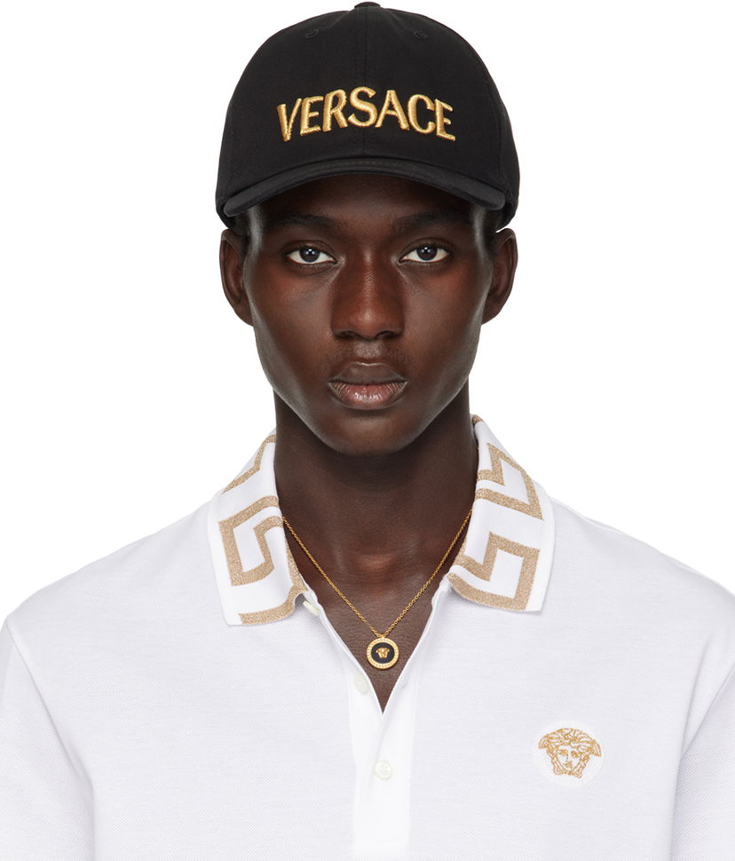 Korkki Versace Black Logo Valkoinen | 1012693_1A08103