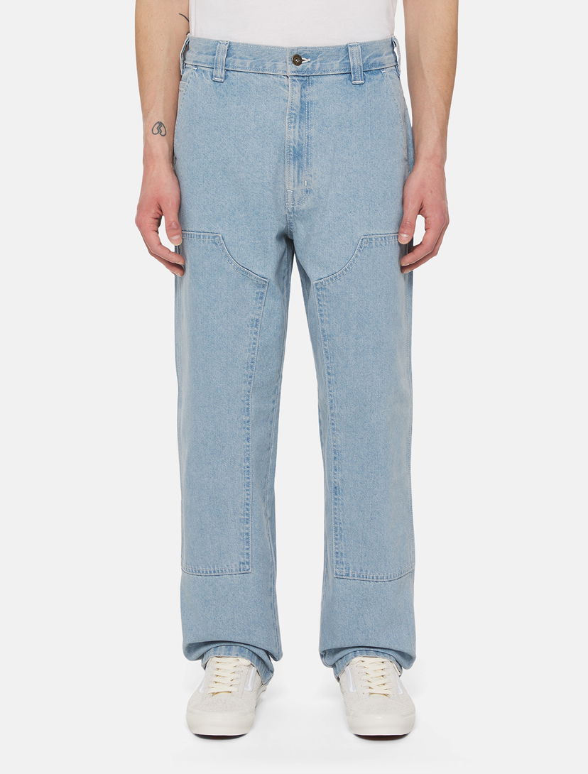 Jeans Dickies Madison Double Knee Denim Trousers Turkoosi | 0A4YPX