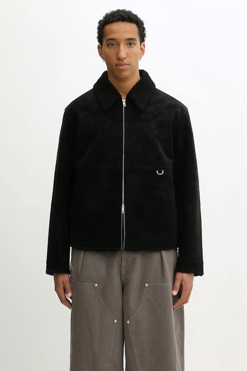Takki Represent Clo Oversize Shearling Jacket Musta | MLM100132