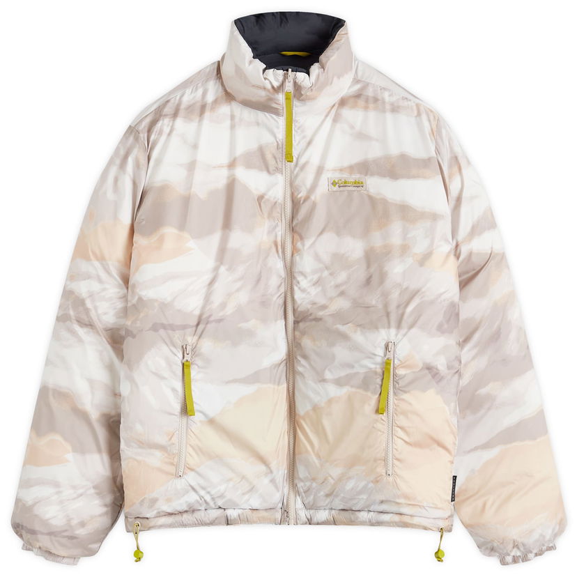 Puffer takki Columbia Reversible Jacket Mountains Print Beige | 2090721-010