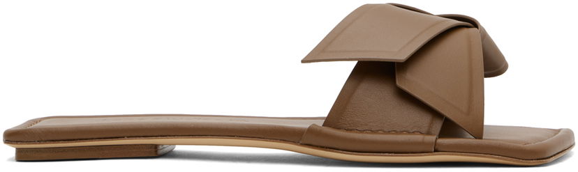 Asusteet Acne Studios Acne Studios Musubi Leather Sandals Ruskea | AD0598-