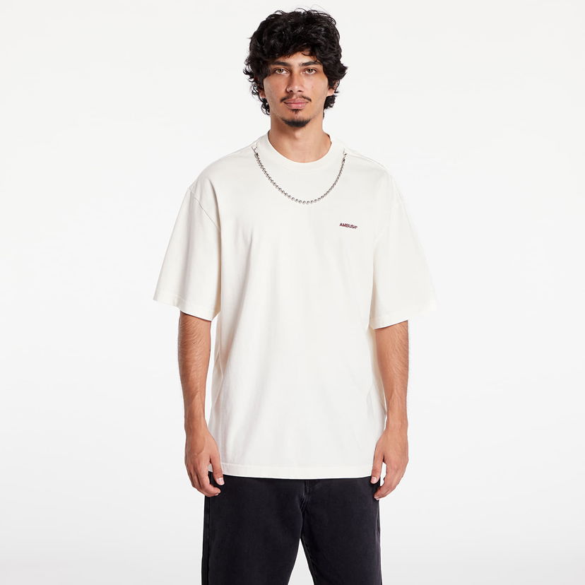 T-paita Ambush Ballchain T-Shirt Tofu/ Tap Shoe Beige | BMAA001F24JER0013110