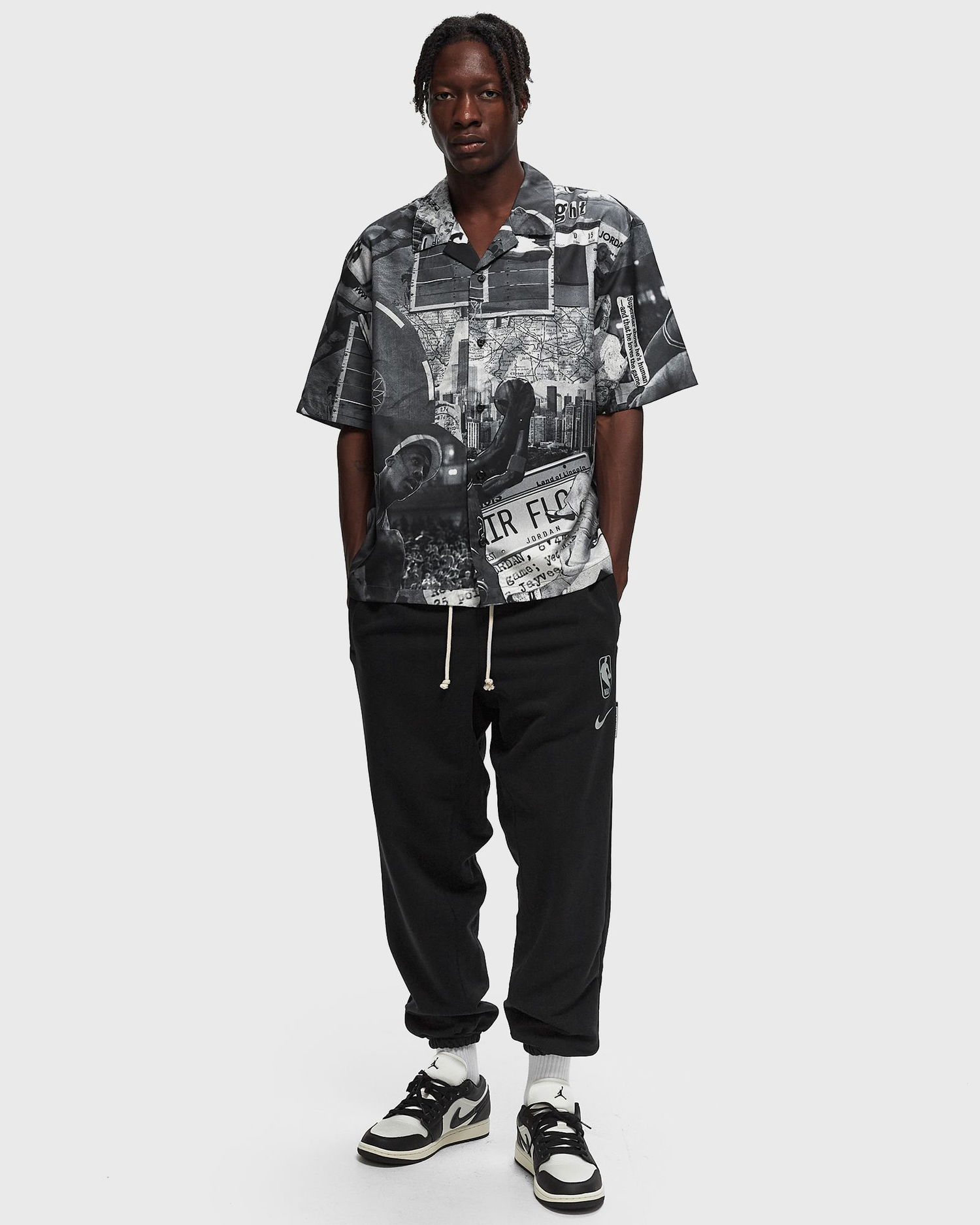 Paita Jordan Essentials Printed Camp Top Musta | FV7311-133, 1