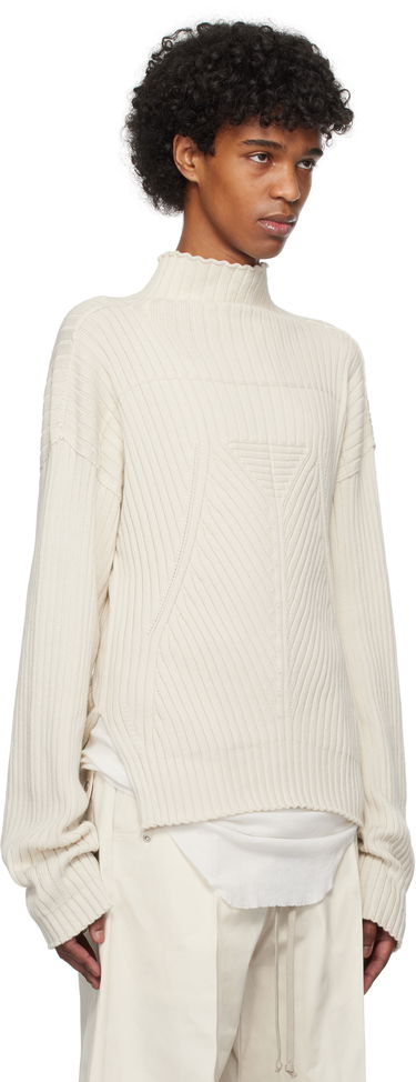 Villapaita Rick Owens Rick Owens Hollywood Tabard Sweater Beige | RU01E5663 KEC, 1