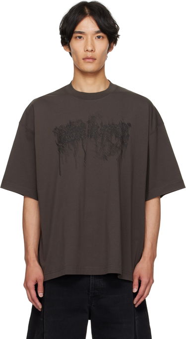 T-paita VETEMENTS Vetements Cradle of Filth Double Dripping Logo T-Shirt Ruskea | UCF76TR450C, 0