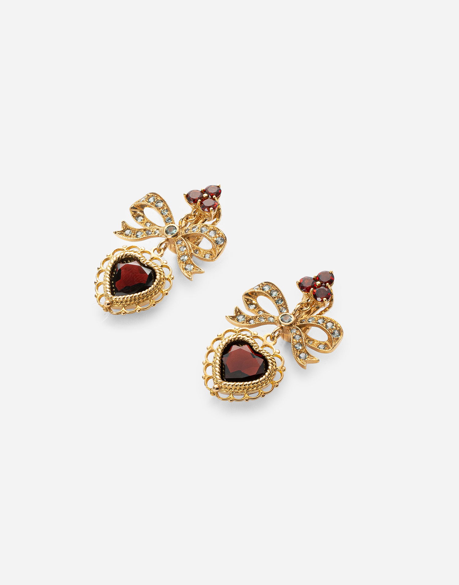 Korvakorut Dolce & Gabbana Dolce & Gabbana Love Heart Drop Earrings Punainen | WEKL1GWGAR4ZOO00, 1