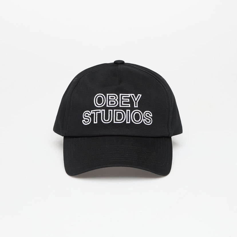Korkki OBEY OBEY Studios 5 Panel Strapback Cap Musta | 100490139-BLK