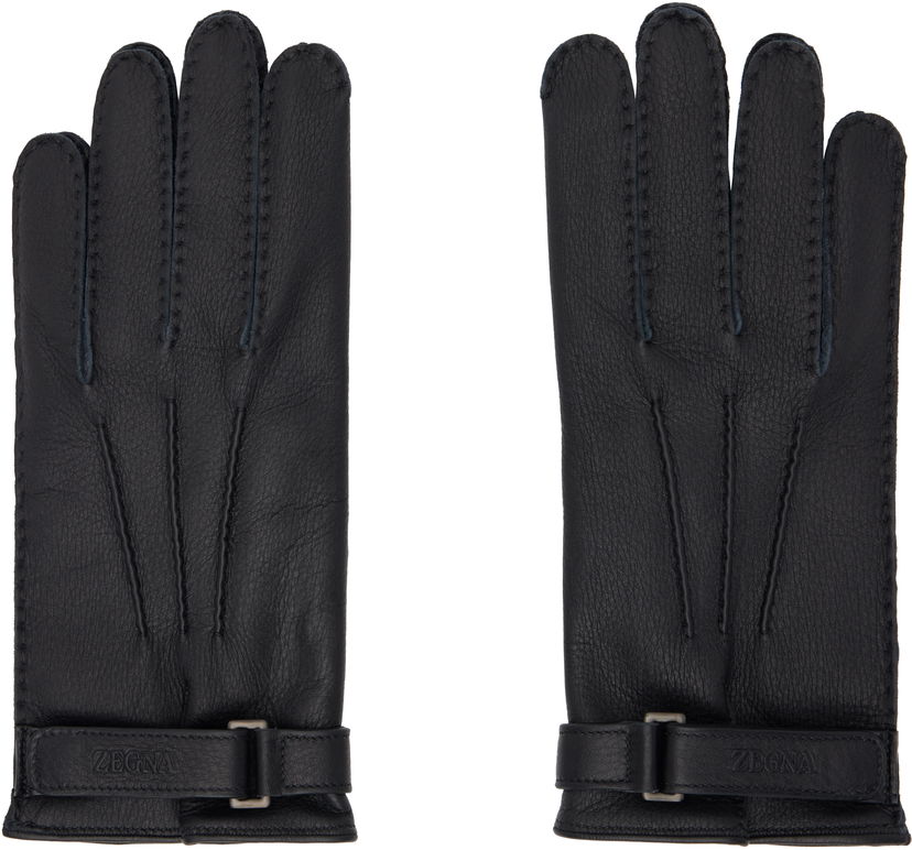 Käsineet ZEGNA Deerskin Gloves Musta | Z4G00G-G40