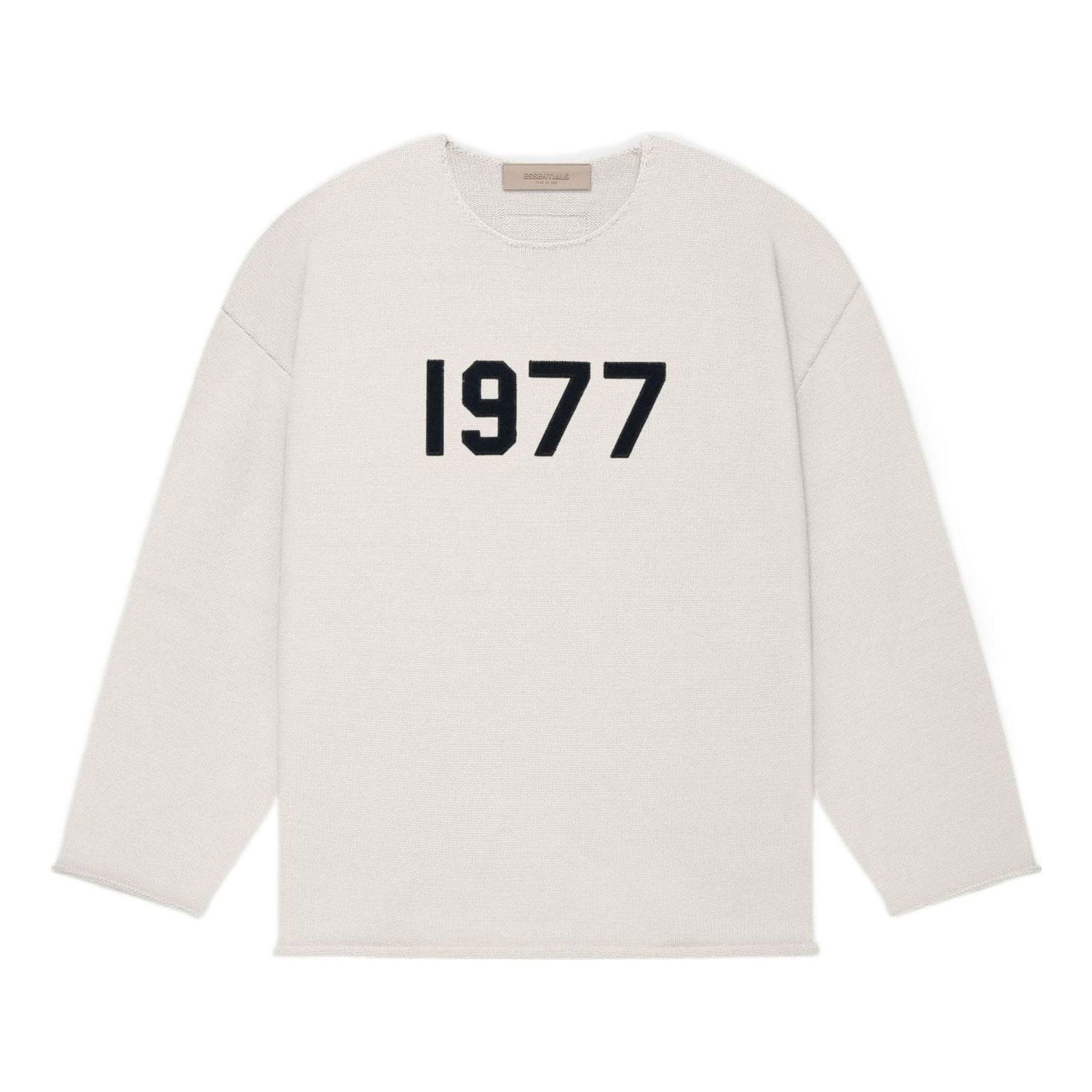 Villapaita Fear of God Essentials 1977 Raw Edge Sweater Beige | FOG-SS22-121, 0
