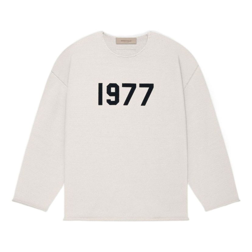 Villapaita Fear of God Essentials 1977 Raw Edge Sweater Beige | FOG-SS22-121