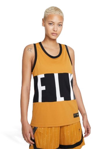 T-paita Nike Dri-Fit Swoosh Fly Basketball Jersey Keltainen | DC7907-712