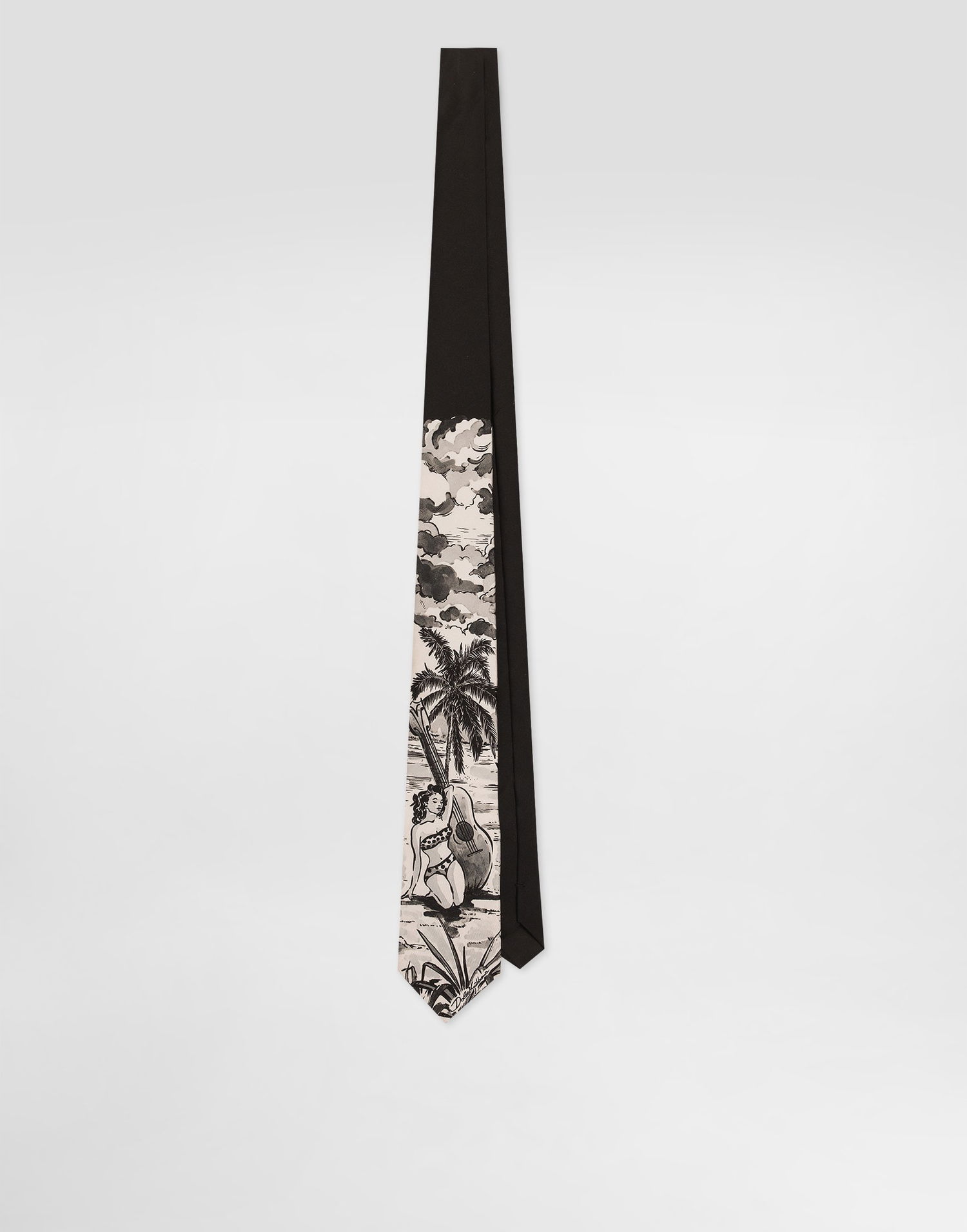 Vyöt Dolce & Gabbana Dolce & Gabbana Pin-up Print Silk Tie Musta | GT147EG0TJ4HN5RM, 0