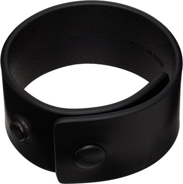 Rannerengas Rick Owens Rick Owens Hollywood Anthem Cuff Bracelet Musta | RA01E0601 LGELBH, 2