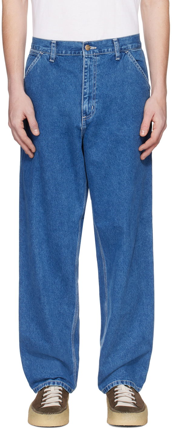 Jeans Carhartt WIP Simple Relaxed Fit Denim Jeans Sininen | I022947