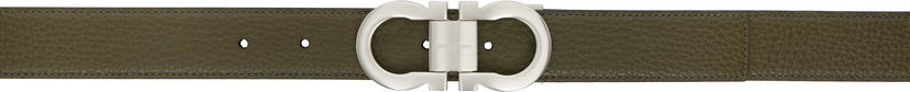 Vyöt FERRAGAMO Reversible Gancini Belt Vihreä | 778224