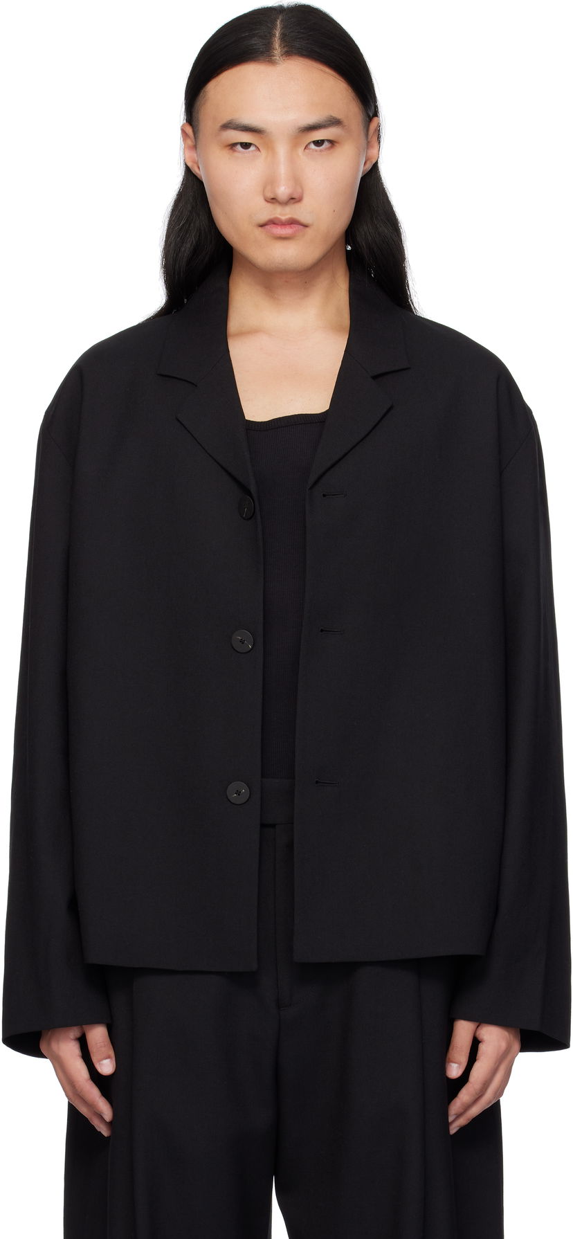 Takki Studio Nicholson Studio Nicholson Ferro Wool Jacket Musta | FERRO SNM - 1269