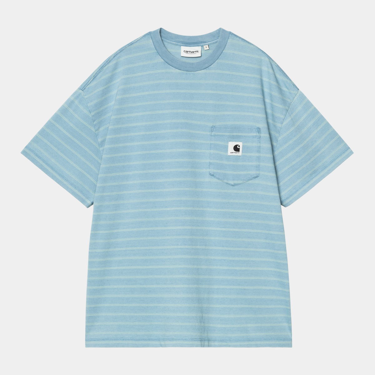 T-paita Carhartt WIP Carhartt WIP Brodina Stripe Short Sleeve T-Shirt Sininen | I035139_20, 0