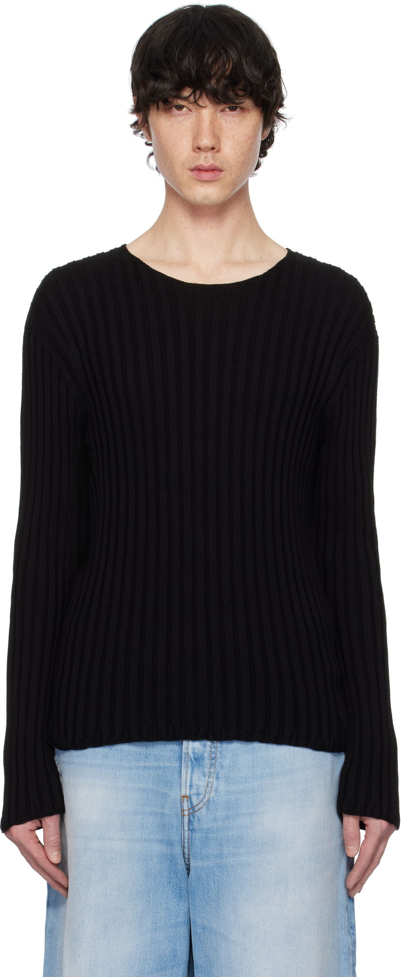 Villapaita Acne Studios Acne Studios Ribbed Sweater Musta | C60098-