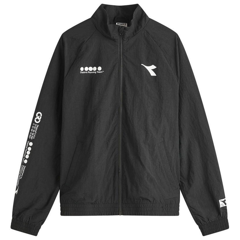 Tuulitakki Diadora Diadora Running Team Track Jacket Musta | 502-181676-80013