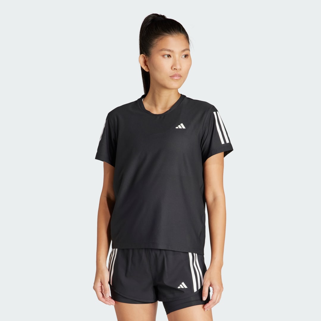 T-paita adidas Performance Own the Run T-shirt Musta | IN2961, 0