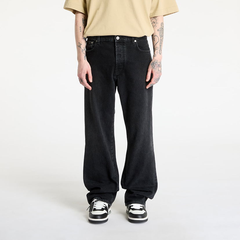 Jeans Off-White Off-White Diag Outl Relaxed Jeans 32 Musta | OMYA18JS25DEN0051350
